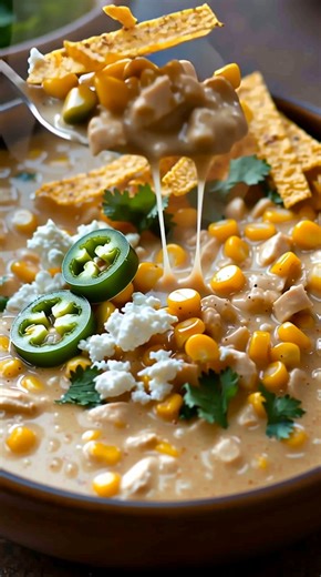 Mexican Street Corn White Chicken Chili 🔥 This creamy Mexican Street Corn White Chicken Chili combines smoky corn, tender chicken, and a zesty lime finish for the ultimate comfort bowl! 🌽 It’s cozy, flavorful, and loaded with all the Tex-Mex warmth you love, perfect for chilly nights or weekend gatherings. Ingredients: 2 tablespoons extra virgin olive oil, divided 1 small yellow onion, finely diced 1 teaspoon garlic, minced 1 teaspoon dried oregano 1 teaspoon chili powder ½ teaspoon ground cum