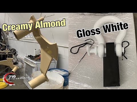 Powder Coating Gloss White and Creamy Almond from Prismatic Powders