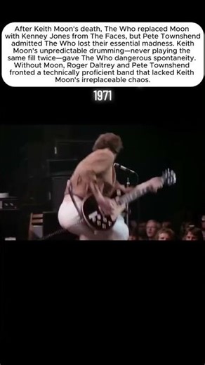 The Who replaced Moon with Kenney Jones #celebritynews #musichistory