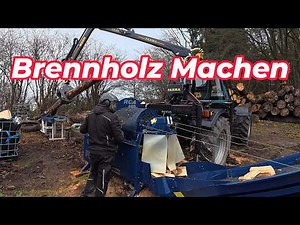 Brennholz machen mit Sägespaltautomat Tajfun RCA 480 Joy