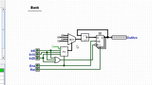 Logisim Evolution Lab05 Vending Machine