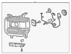 Headlight Assembly - Driver's Side (LH)