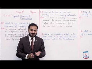 Class 9 - Physics - Chapter 1 - Lecture 14 - Short Questions (1.8 to 1.13) - Allied Schools