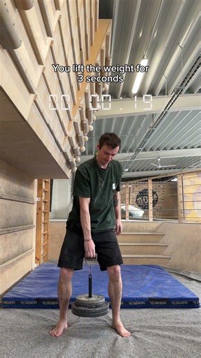 Aim for about 80% of your max with a 3s load. Do it once a week before your climbing session. 🤙