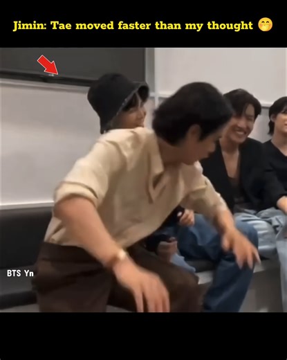 Tae: Hope no one saw me 😮Confidence loading slowly 🤭