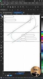 Easily Draw a Professional Arrow Logo #coreldraw #logodesign #vector