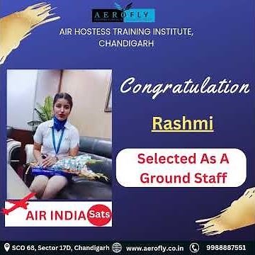 Success Story || Congratulation || Aerofly Airhostess Training Institute