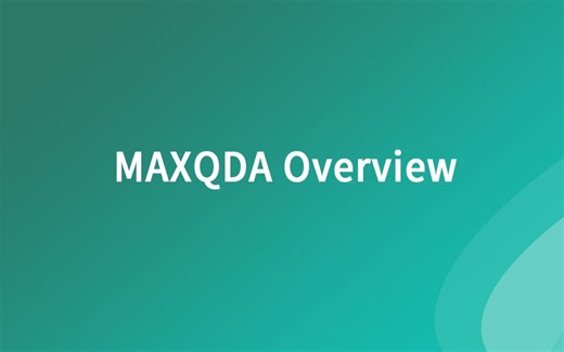 MAXQDA 24软件教程——MAXQDA 概述