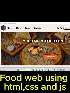 FOOD WEB USING HTML,CSS AND JAVASCRIPT #coding #codeprep #programminglanguage