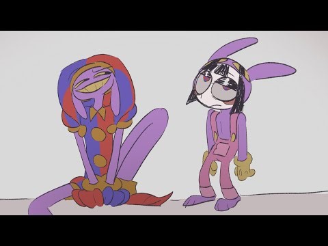 Jax wearing Pomni’s clothes | TADC fan animatic