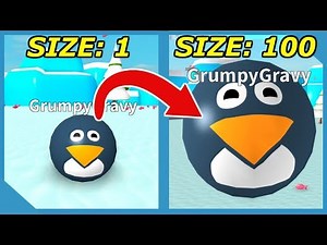 Becoming the Biggest Penguin in Roblox Penguin Simulator