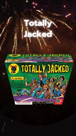  TOTALLY JACKED isn’t just a name — it’s a lifestyle. Massive gold breaks, earthshaking crackle, and zero chill.  Warning: May cause neighbors to rethink their fireworks game. #PyroCity #TotallyJacked #BigBoomEnergy #500GramBeast | Pyro City Fireworks | Facebook