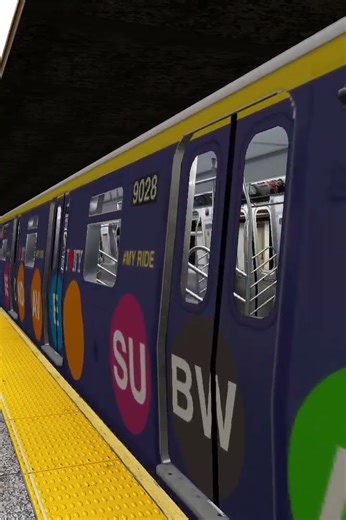 Openbve Shorts: R160 Siemens SAS Q Train Departing 57 St🚇🗽 #shorts #fyp #nycsubway