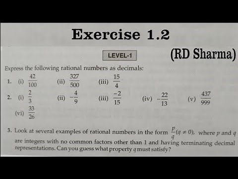 RD Sharma Class 9 Solutions Chapter 1 Number System (Ex 1.2 ) Exercise 1.2 Q1 to Q3