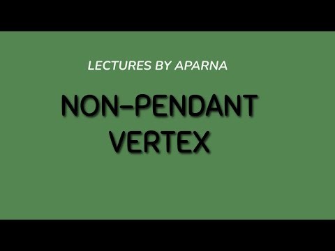 NON PENDANT VERTEX | GRAPH THEORY | VERY EASY