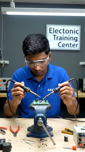 Electronic Training Center ka Real Scene ⚡ #electronics #electronicstraining #solder
