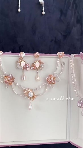 Vibrant Orange-Yellow Handmade Pearl Necklace