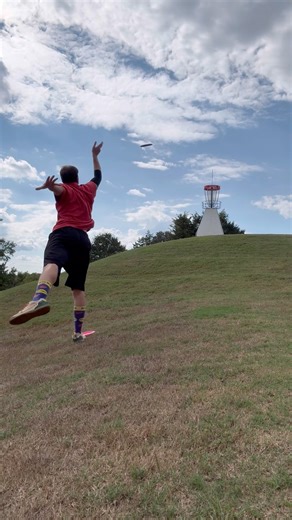 Huge Circle 2 Putt Raised Basket Uphill