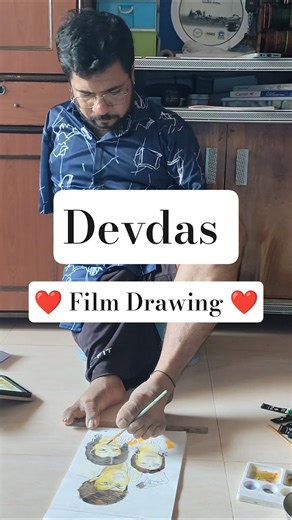 Devdas,Paro & Chandramukhi Realistic Drawing 🫶 #short #shorts #youtubeshorts #youtubefeed #srk