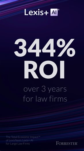Efficiency isn’t optional—it’s essential. According to a Forrester Consulting Total Economic Impact™ study commissioned by LexisNexis, firms using Lexis AI gain measurable efficiencies, reduce costs, and improve profitability. Learn how AI is transforming legal work → lexisnexis.com/firm-ai-roi #LexisNexis #LexisPlusAI | LexisNexis