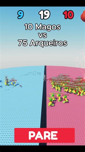 75 NPCs 🆚 10 MAGES WHO WINS? #battlechallenge #battle #shorts #roblox