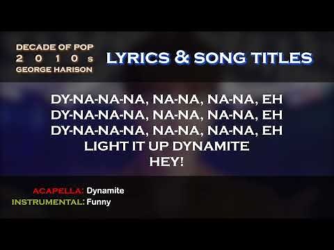 Decade of Pop | Part 1 - DJ George (Official Lyrics & Song Titles)