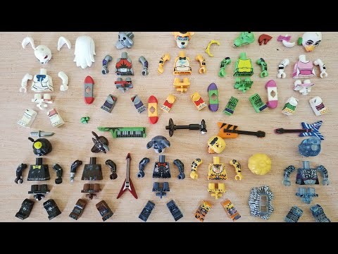 Lego FNAF Five night at Freddy minifigure | Wolfy, Gator, Chica, Freddy, Vanny | Lego unofficial