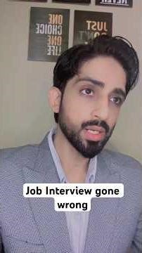 Job Interview gone wrong 😃