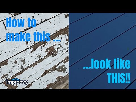 How to Prep and Stain an Old Solid Color Deck