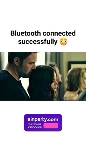 @memesrelatablelife.vibe on Instagram: "The post features a flirtatious scene from the 2022 erotic thriller "Deep Water," where Ana de Armas playfully inserts Bluetooth earbuds into Ben Affleck's ears at a party, captioned "Bluetooth connected successfully" to blend tech humor with romantic tension. Within 24 hours, it amassed over 20,000 likes and 1 million views, sparking replies that celebrate the clip's seductive vibe and add playful innuendos about male reactions. The scene highlights the f