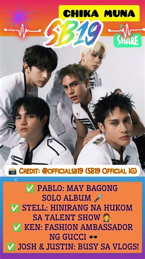 SB19,May kanya-kanyang pasabog! 🥰🤩👬👬👦🎤📷📹