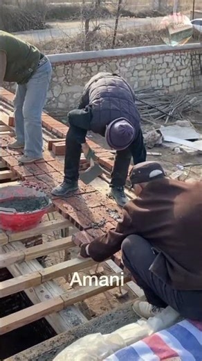 Brick house construction process