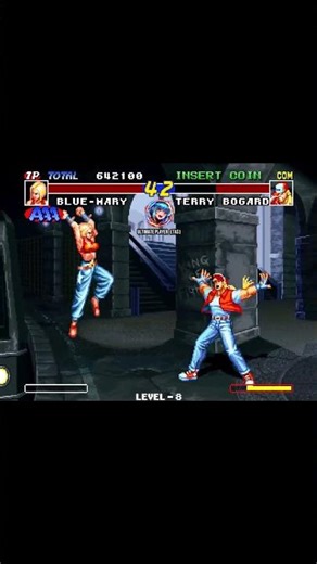 REAL BOUT FATAL FURY - TERRY vs MARY (ONE HIT = RING OUT 😱) #FatalFury #TerryBogard #RingOut
