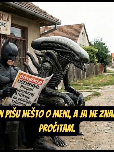 Zinuo k'o pocepana patika #batman #betmen #betmenusrbiji #meme #alien #fyp