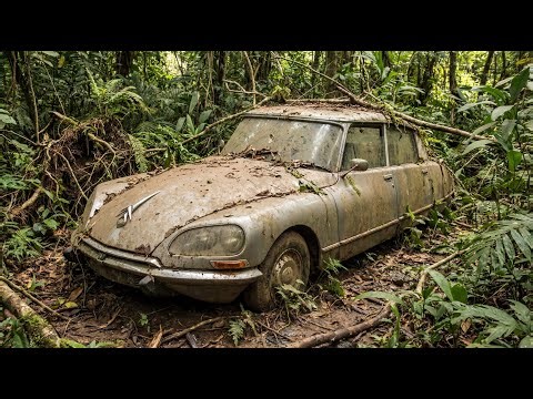 ASMR Car Restoration! 1969 Citroën DS 21 Pallas Found Abandoned Under Years of Dirt