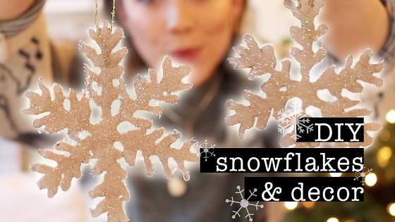 Get inspired to create snowflake ornaments