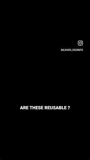 Are Coconut shell products reusable ? Yes ! These can be used multiple times 🌴 follow these steps