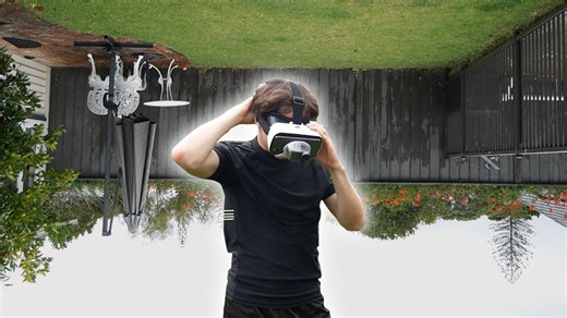 Watch what happens when man lives upside down