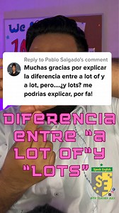 Diferencia entre “a lot of” y “lots” #english #ingles #lexdigitalteacher #teacherlex #digitalex #grammar | Speak English with teacher Alex