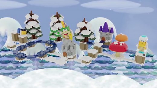 New Lego SUPER MARIO FROZEN WORLD Expansion Set! | Custom Mario Set