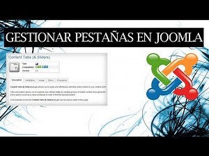 Como poner y configurar pestañas en Joomla 2.5 y 3.0