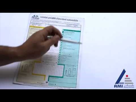 Comment remplir un constat à l'amiable (Version en français)