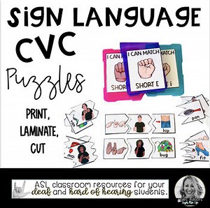 CVC Word Picture Match | Sign Language