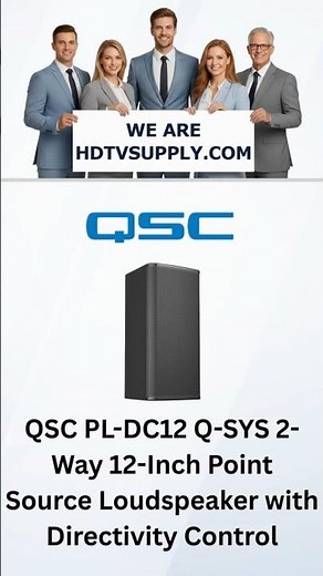 QSC PL-DC12 Q-SYS 2-Way 12-Inch Point Source Loudspeaker with Directivity Control