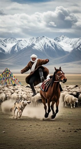 Will the wolf successfully catch the sheep? Watch the thrilling chase unfold