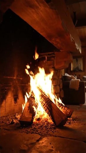 This fireplace sound will instantly calm your mind 🔥 #fireplace #cozy #relaxing #ambience #sleep