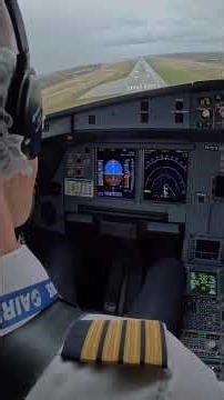 A321 Landing in Challenging Weather #shorts #aviation