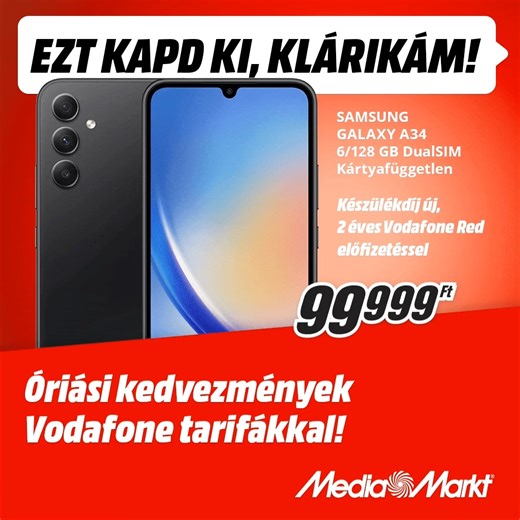 Ha a legújabb telókat keresed, nálunk biztosan megtalálod! 📱 http://mmlink.hu/mmvodafonejanalatok 🔥 Ráadásul Vodafone előfizetéssel most óriási, akár 45 ezer forintos kedvezménnyel juthatsz hozzá okoskészülékedhez! Az ajánlat 2023. július 2-ig érvényes! | Media Markt Magyarország