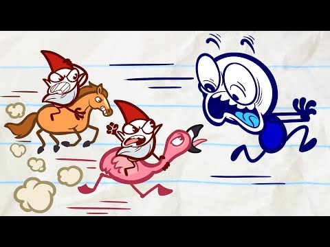 A League Of Their Gnome | Pencilmation Cartoons!