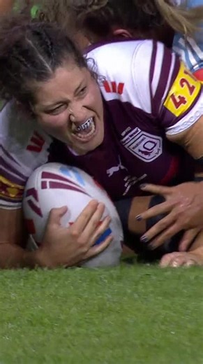 43K views · 654 reactions | Steam train! Queensland take the lead with five minutes to go!  #Origin #NRLW #NRL | NRL on Nine | Facebook